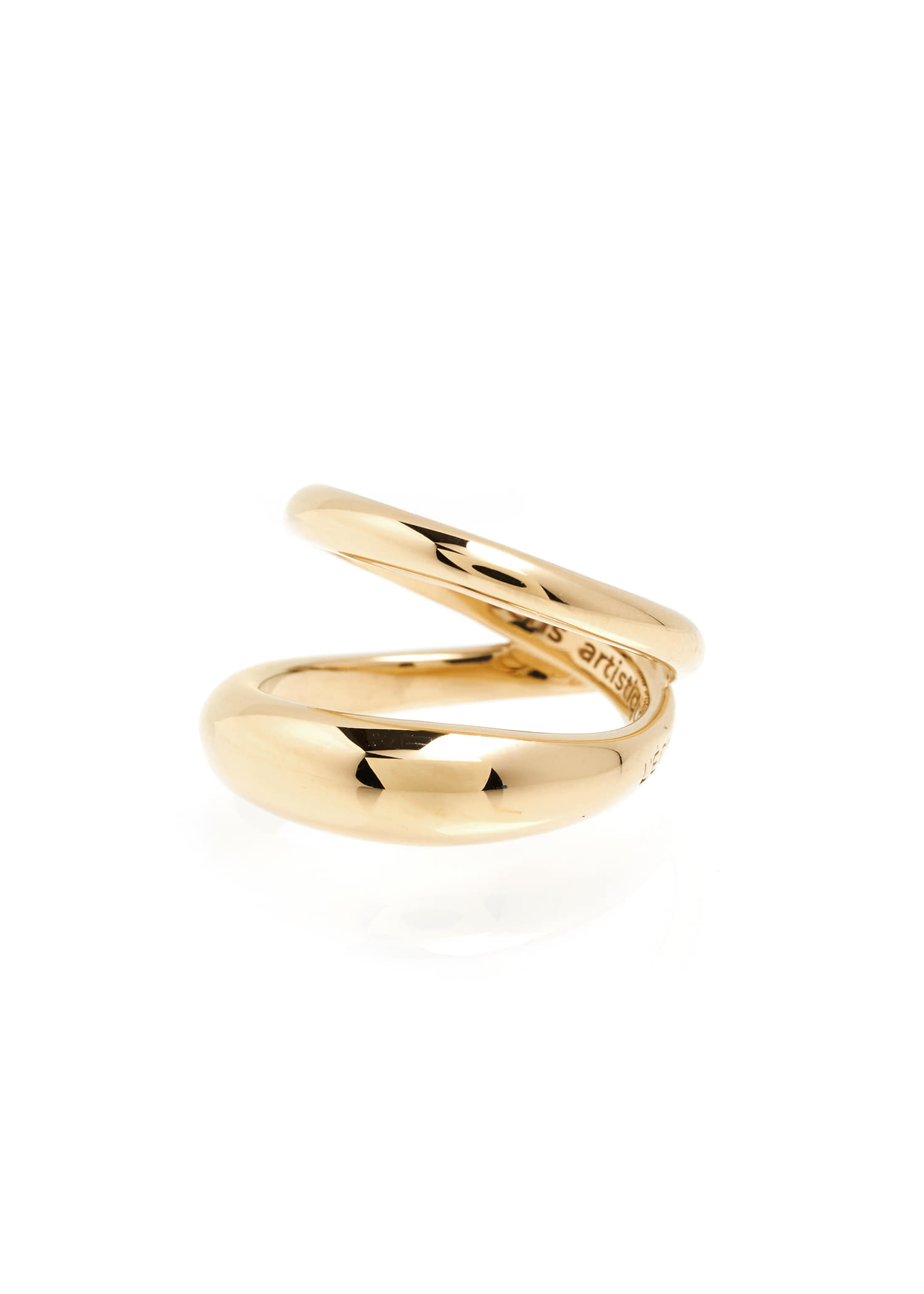 NEW DOUBLE LAYERS RING GOLD